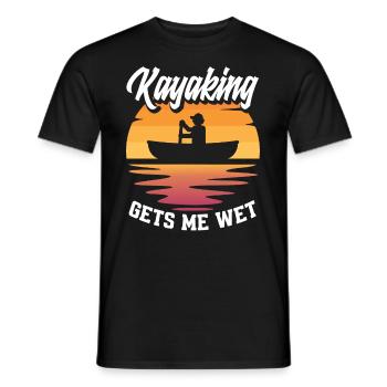 Kayak Canoë - T-shirt homme - noir - Devant - AI Model Male 178 light (178cm)