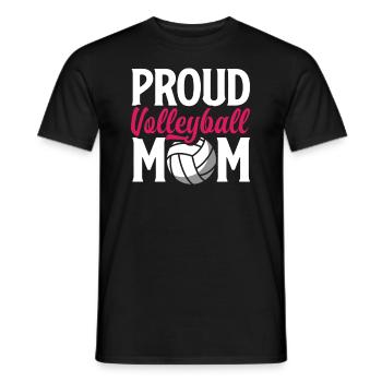 Drôle de cadeau de maman de volleyball - T-shirt homme - noir - Devant - AI Model Male 178 light (178cm)