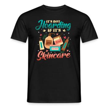 Es Ist Kein Horten, Wenn Es Hautpflege Ist. - Männer T-Shirt - Schwarz - Vorne - AI Model Male 178 light (178cm)