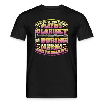 Clarinettiste - T-shirt homme - noir - Devant - AI Model Male 178 light (178cm)