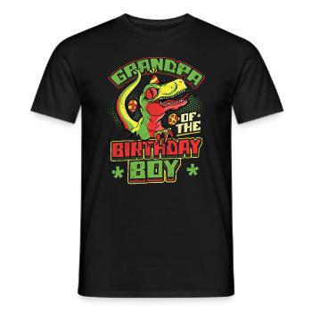 Grand-père du garçon d’anniversaire - T-shirt homme - noir - Devant - AI Model Male 178 light (178cm)