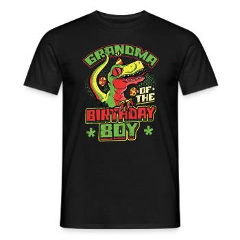 Grand-mère du garçon d’anniversaire - T-shirt homme - noir - Devant - AI Model Male 178 light (178cm)