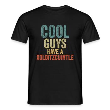 Cool Guys have a xoloitzcuintle - Men's T-Shirt - black - Front - AI Model Male 178 light (178cm)