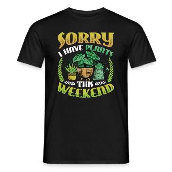 Sorry that this weekend - Men's T-Shirt - black - Front - AI Model Male 178 light (178cm)
