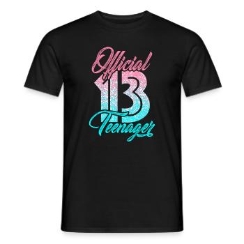 Officiel 13 adolescents - T-shirt homme - noir - Devant - AI Model Male 178 light (178cm)