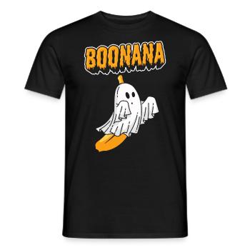 Halloween Boonana Gespenst Halloween Kostüm - Männer T-Shirt - Schwarz - Vorne - AI Model Male 178 light (178cm)