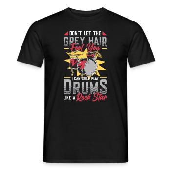 Graue Haare Täuschen Einen Alten Mann. - Männer T-Shirt - Schwarz - Vorne - AI Model Male 178 light (178cm)