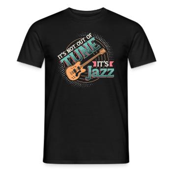 Es Ist Nicht Verstimmt, Es Ist Jazz - Jazz Band. - Männer T-Shirt - Schwarz - Vorne - AI Model Male 178 light (178cm)