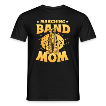 Marching Band Mom Saxophon Band Mom. - Männer T-Shirt - Schwarz - Vorne - AI Model Male 178 light (178cm)