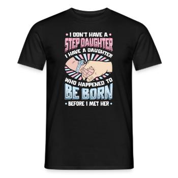 La fille est née par hasard. - T-shirt homme - noir - Devant - AI Model Male 178 light (178cm)
