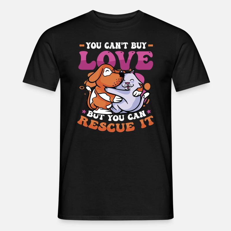 Love cannot be bought. - Men's T-Shirt - black