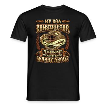 C’est de moi que vous devriez vous inquiéter. - T-shirt homme - noir - Devant - AI Model Male 178 light (178cm)