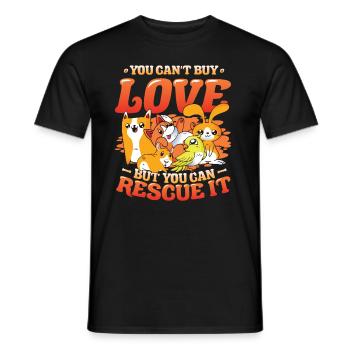 Liebe Kann Man Nicht Kaufen. - Männer T-Shirt - Schwarz - Vorne - AI Model Male 178 light (178cm)