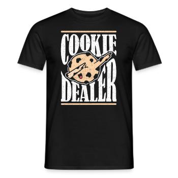 Cookie Dealer Baking - Men's T-Shirt - black - Front - AI Model Male 178 light (178cm)