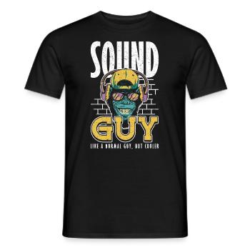 Sound Guy Like normal Guy But Cooler Tontechniker - Männer T-Shirt - Schwarz - Vorne - AI Model Male 178 light (178cm)