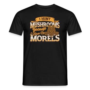 Ich Jage Pilze, Weil Ich Keine Morcheln Habe - Männer T-Shirt - Schwarz - Vorne - AI Model Male 178 light (178cm)