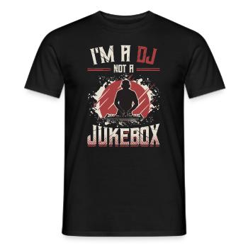 Je suis un DJ, pas un disc-jockey de juke-box - T-shirt homme - noir - Devant - AI Model Male 178 light (178cm)