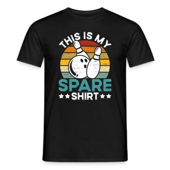 Ceci est mon joueur de bowling de tenue de rechange - T-shirt homme - noir - Devant - AI Model Male 178 light (178cm)