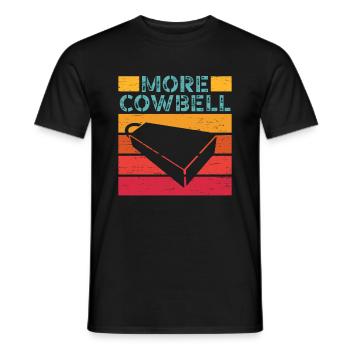 Mehr Kuhglocke Bandmitglied Witzig Rockband - Männer T-Shirt - Schwarz - Vorne - AI Model Male 178 light (178cm)