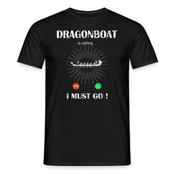Festival de course de bateaux-dragons Bateau dragon - T-shirt homme - noir - Devant - AI Model Male 178 light (178cm)