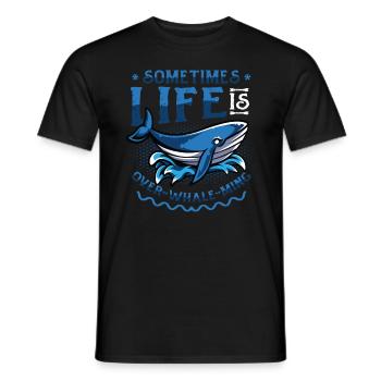 Manchmal Ist Das Leben Zu Schön, Um Wahr Zu Sein - Männer T-Shirt - Schwarz - Vorne - AI Model Male 178 light (178cm)