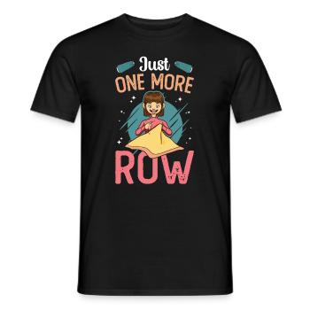 Nur Noch Eine Reihe Häkeln - Männer T-Shirt - Schwarz - Vorne - AI Model Male 178 light (178cm)