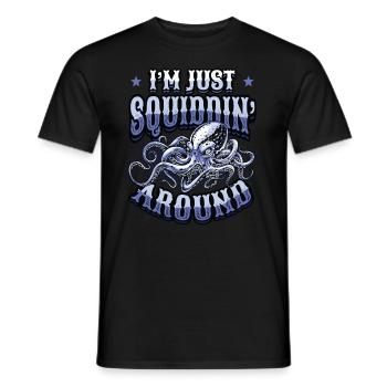 Ich Bin Nur Ein Tintenfisch - Männer T-Shirt - Schwarz - Vorne - AI Model Male 178 light (178cm)