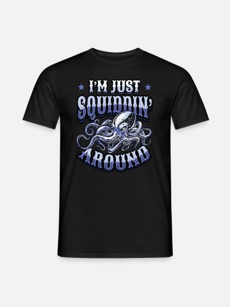 I'm just an octopus - Men's T-Shirt - black