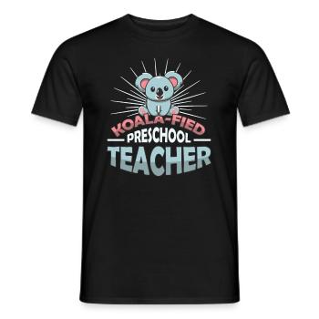 Koala-fied Koala Proud Preschool Teacher - Men's T-Shirt - black - Front - AI Model Male 178 light (178cm)