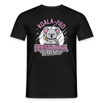 Koala-fied Koala Proud Preschool Teacher - Men's T-Shirt - black - Front - AI Model Male 178 light (178cm)