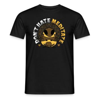 Hassen Sie Nicht Meditieren Sie Kundalini Yoga - Männer T-Shirt - Schwarz - Vorne - AI Model Male 178 light (178cm)