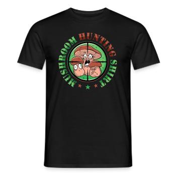 Pilzsammler Pilzjagd - Männer T-Shirt - Schwarz - Vorne - AI Model Male 178 light (178cm)