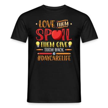 Aimez-les gâtés, elle leur rend Kita-leben - T-shirt homme - noir - Devant - AI Model Male 178 light (178cm)