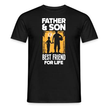 Papa Père Cadeau de la fête des pères - T-shirt homme - noir - Devant - AI Model Male 178 light (178cm)