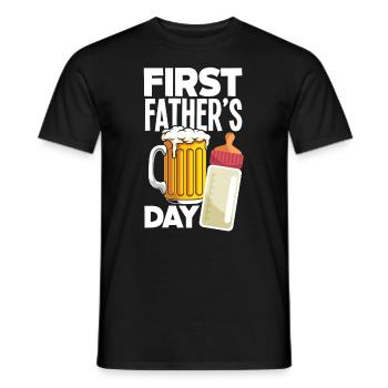 Papa Père Cadeau de la fête des pères - T-shirt homme - noir - Devant - AI Model Male 178 light (178cm)