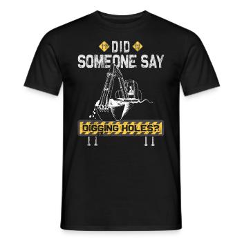 Pelle Opérateur de pelle Conducteur de pelle - T-shirt homme - noir - Devant - AI Model Male 178 light (178cm)
