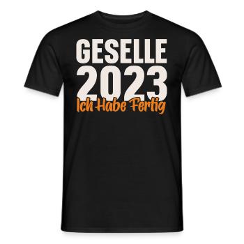 Geselle 2023 Gesellenprüfung - Männer T-Shirt - Schwarz - Vorne - AI Model Male 178 light (178cm)