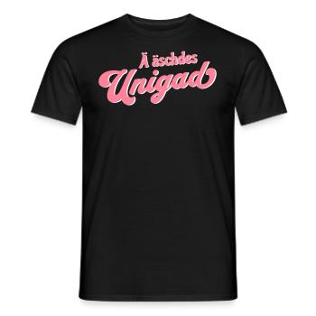 Ostdeutsch Unigad Unikat Dialekt - Männer T-Shirt - Schwarz - Vorne - AI Model Male 178 light (178cm)