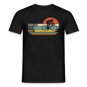 C’est ainsi que T-shirt cyclisme cadeau pour cycliste - T-shirt homme - noir - Devant - AI Model Male 178 light (178cm)