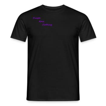 Purple Rain Clothing Text - Männer T-Shirt - Schwarz - Vorne - AI Model Male 178 light (178cm)