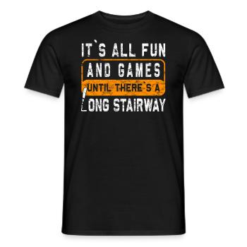 Chirurgie de prothèse d’humour amputée Amputation - T-shirt homme - noir - Devant - AI Model Male 178 light (178cm)