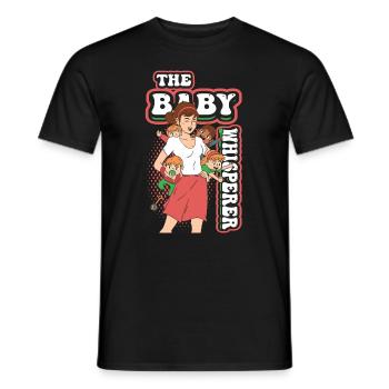 The Baby Whisperer Nounou Childminder Baby-sitter - T-shirt homme - noir - Devant - AI Model Male 178 light (178cm)