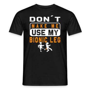Amputierte Humorprothese -Chirurgie Amputation - Männer T-Shirt - Schwarz - Vorne - AI Model Male 178 light (178cm)
