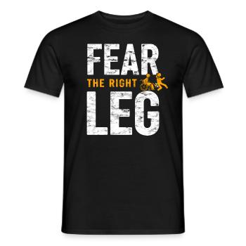 Rollstuhl Für Beinamputierte Prothesen - Männer T-Shirt - Schwarz - Vorne - AI Model Male 178 light (178cm)