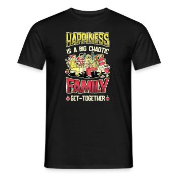 Großes Familientreffen - Männer T-Shirt - Schwarz - Vorne - AI Model Male 178 light (178cm)