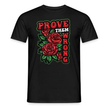 Beweisen Sie Ihnen Das Gegenteil Starke Frauen - Männer T-Shirt - Schwarz - Vorne - AI Model Male 178 light (178cm)