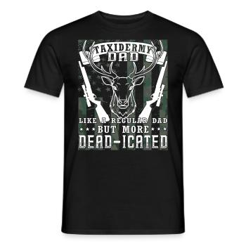 Animal assembly Hunting trophy Stuffing animals - Men's T-Shirt - black - Front - AI Model Male 178 light (178cm)
