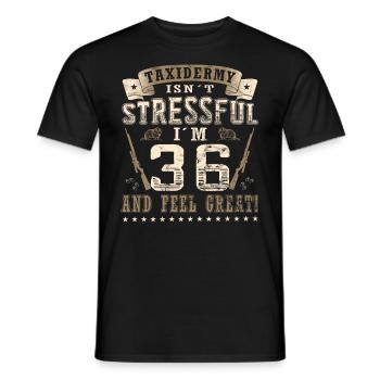 Taxidermistes 36e anniversaire Taxidermistes - T-shirt homme - noir - Devant - AI Model Male 178 light (178cm)
