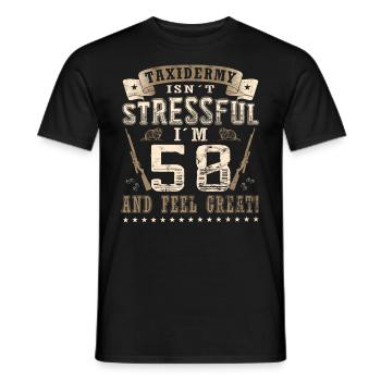 Taxidermistes 58e anniversaire Taxidermistes - T-shirt homme - noir - Devant - AI Model Male 178 light (178cm)