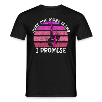 Just one more climb - Luftakrobat - Männer T-Shirt - Schwarz - Vorne - AI Model Male 178 light (178cm)